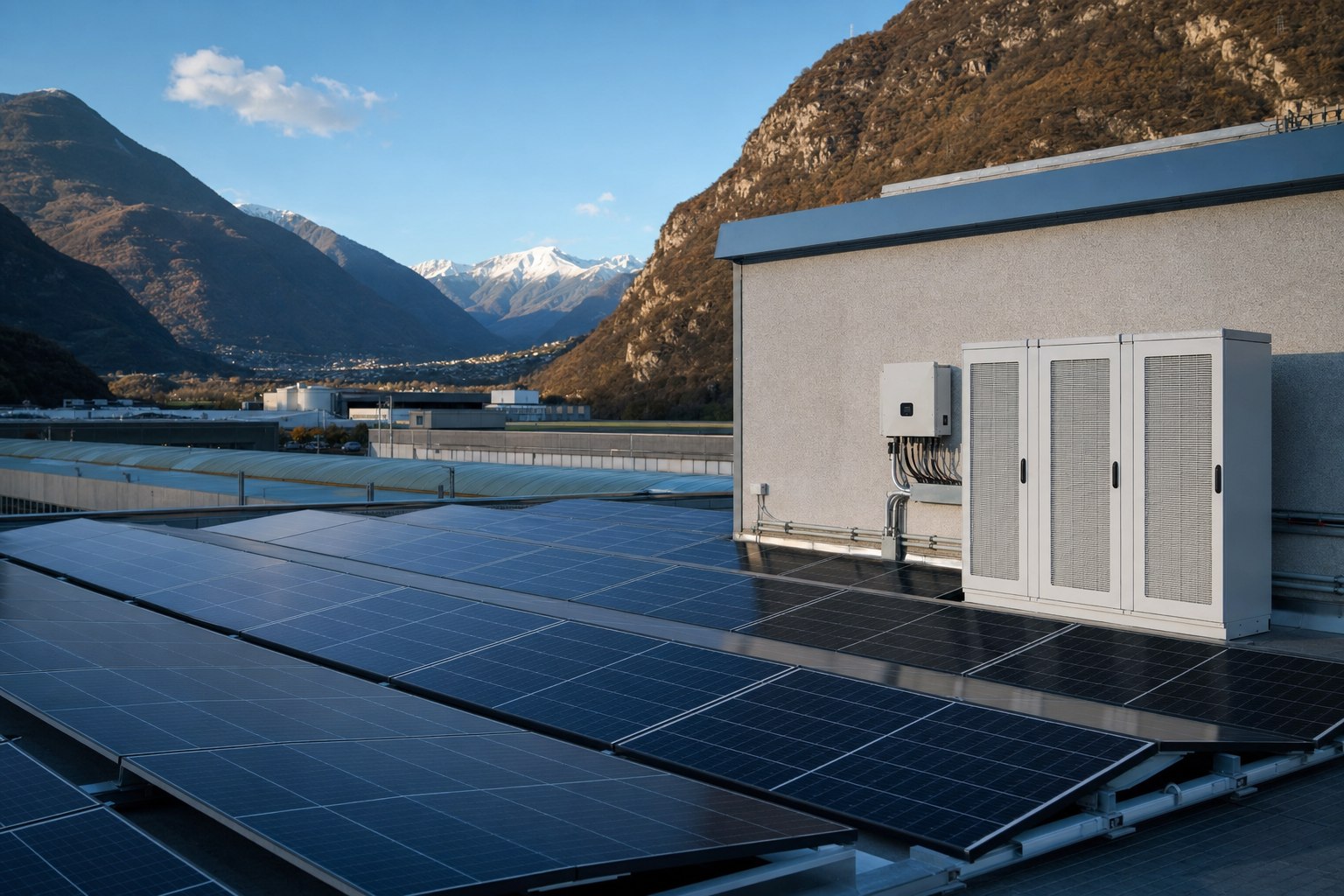 Fotovoltaico e accumulo per un’impresa locale — dettaglio 1